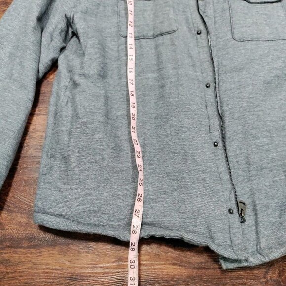 Levi Strauss & Co. Gray Sherpa Lined Zipper Snap Front Soft Shacket Men's XXL - Picture 14 of 14